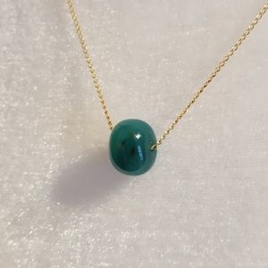 Marie Chavez Green Agate Necklace
